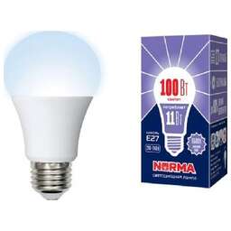 VOLPE (UL-00003785) LED-A60-11W/DW/E27/FR/NR Форма A матовая Серия Norma 6500K