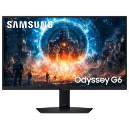 SAMSUNG Монитор 27" Odyssey G6 S27FG606EIXCI черный IPS LED 16:9 HDMI матовая HAS Piv 350cd 178гр/178гр 2560x1440 350Hz FreeSync Premium DP 2K 6.4кг