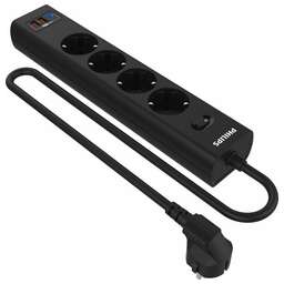 PHILIPS Сетевой фильтр CHP8246BB/51, 3м, черный