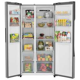 HAIER Холодильник двухкамерный HRF535DM7RU Side by Side, инверторный серебристый