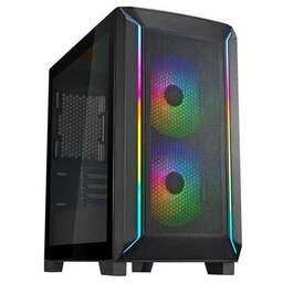 SILVERSTONE Корпус mATX Fara SST-FA312Z-BG, Mini-Tower, без БП, черный [g41fa312zbg0020]
