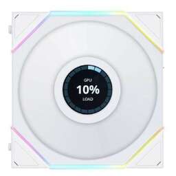 LIAN-LI Вентилятор Lian Li Uni Fan TL 120 LCD Reverse, 120мм, 7-pin, 1900об/мин, 31 дБ, ARGB, белый, Ret [g99.12rtllcd1w.00]