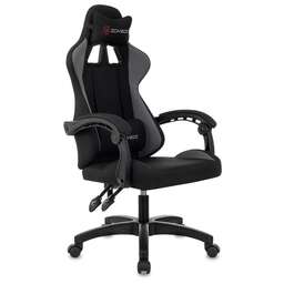 ZOMBIE Кресло игровое Void черный/серый с подголов. крестов. пластик