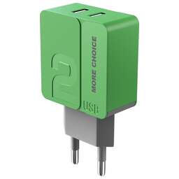 MORE CHOICE (4627151191904) NC46i 2USB 2.4A для Apple 8-pin - 1м Green