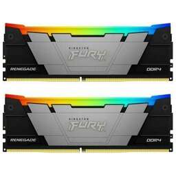 KINGSTON Память DDR4 2x16GB 3200MHz KF432C16RB12AK2/32 Fury Renegade RGB RTL Gaming PC4-25600 CL16 DIMM 288-pin 1.35В dual rank с радиатором Ret