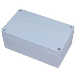 ACD Корпус XG387 Metal case IP65, 200*120*80mm, металлический, 3 отверстия (28 + 28 + 23мм) с резиновыми заглушками, цвет серебристый, совместим с Raspberry Pi 3B, 3B+, 4, Orange Pi {12}