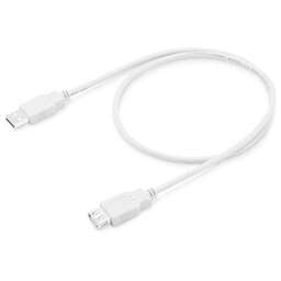 BURO Кабель-удлинитель USB2.0-AM-AF-0,75M USB A(m) A(f) 0.75м белый