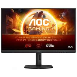 AOC 27" Монитор Q27G4XF, 2560x1440, Fast IPS, 180Гц, 1хHDMI, 1хDP, черный