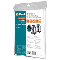 BORT Мешок пылесборный для пылесоса BB-15W 5шт (BSS-1415-W и BSS-1415-Aqua)