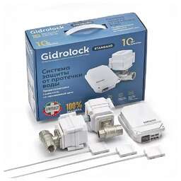 GIDROLOCK Комплект защиты от протечки Standart Bugatti 3/4" проводная