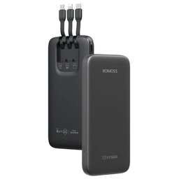 ROMOSS Мобильный аккумулятор PHC10 10000mAh 22.5W 3A USB-A/USB-C черный (6958377521748)
