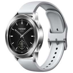 XIAOMI Смарт-часы Watch S3, 1.43", серебристый/серебристый [bhr7873gl]