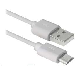 DEFENDER (87468) USB08-10BH USB2.0 белый, AM-MicroBM, 3,0 м