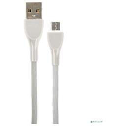 PERFEO Кабель USB A вилка - Micro USB вилка, 2.4A, серый, силикон, длина 1 м., ULTRA SOFT (U4021)