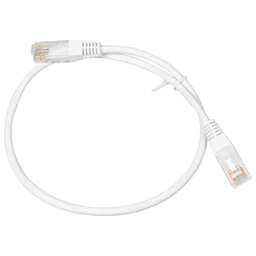 LANMASTER Патч-корд TWT-45-45-0.5-WH UTP RJ-45 вил.-вилка кат.5E 0.5м белый ПВХ (уп.:1шт)