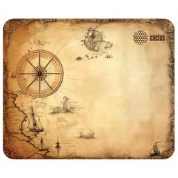 CACTUS Коврик для мыши Antique map 220x180x2мм (CS-MP-P08XS)