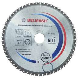BELMASH Диск пильный по металлу 210x2,2/1,6x30 60T