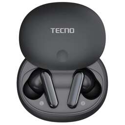 TECNO Гарнитура внутриканальные True 1 Air TU01 черный беспроводные bluetooth в ушной раковине (TU01 AIR ELEGANT BLACK)