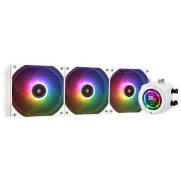 THERMALRIGHT Система водяного охлаждения Core Vision 360 ARGB Soc-AM5/AM4/1200/1700/1851 белый 4-pin 27.7dB Al LCD Ret (C-VISION-360-WH-ARGB)