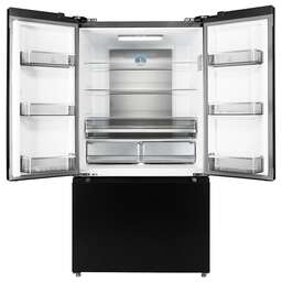 LEX Холодильник двухкамерный LFD595BxID French Door, инверторный черная сталь