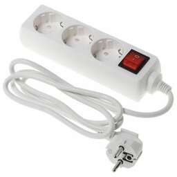 BURO BU-PS3.1/W 1.5м (3 розетки) белый (пакет ПЭ)