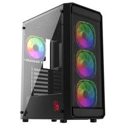 BLOODY Корпус BD-CC114 черный без БП ATX 8x120mm 1xUSB2.0 1xUSB3.0 audio bott PSU