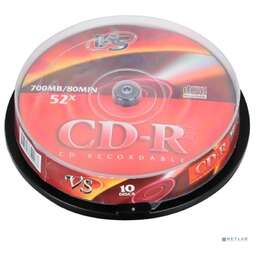 VS Диски CD-R 80 52x CB/10 ( CDRCB1001)(620083)