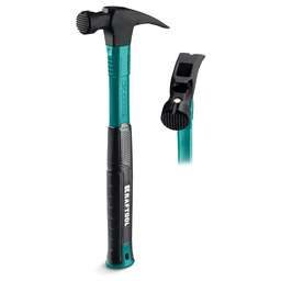 KRAFTOOL X-FORCE 450 г, столярный молоток-гвоздодёр (20265-45)