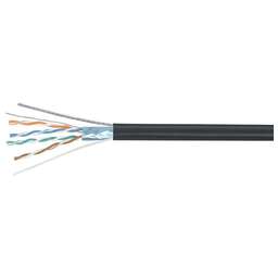 CABEUS Кабель информационный FTP-4P-CAT.5E-SOLID-ST-OUT кат.5E F/UTP 4 пары PE внешний 305м черный