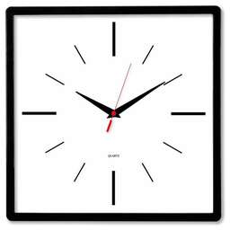 БЮРОКРАТ аналоговые WallC-S61P D30см черный (WALLC-S61P30/BLACK)
