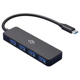 DIGMA Хаб (разветвитель) DHUB-4USB-C-2.0, черный
