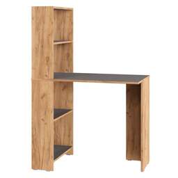 МЕБЕЛЬ-КОМПЛЕКС ЛАЙТ Стол-стеллаж рабочий Дуб золотой крафт/Серый шифер