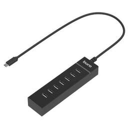 BURO Хаб (разветвитель) BPH-C-P107, черный [bu-usbc-hub-7u2]