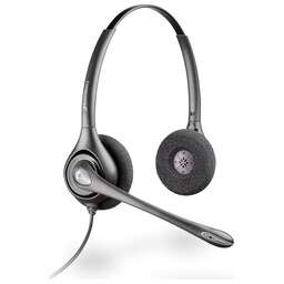PLANTRONICS Наушники с микрофоном HW261N-DCDUALCHANNEL черный 1.5м накладные оголовье (86872-02)