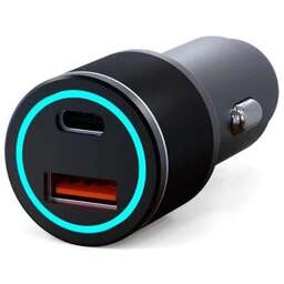 REXANT Автомобильное зарядное устройство c двумя портами (USB-A QC 3.0 + USB-A 3,1A) со световой индикацией, 18Вт, черное