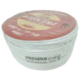 PREMIER Кабель RG-6/U BC WT, 75Ом, медный, 100м, белый [21-301 100]