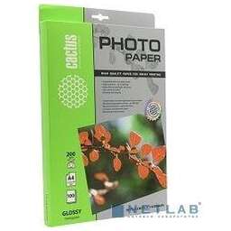 CACTUS CS-GA4200100 Фотобумага глянцевая, А4, 200 г/м2, 100 листов