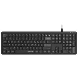 A4TECH Клавиатура Fstyler FX55, проводная, USB, ножничная, заводское нанесение кириллицы, черный