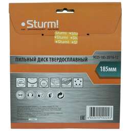 STURM! Диск пильный Sturm 9025-185-20/16-12