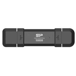 SILICON POWER Внешний диск SSD DS72, 500ГБ, черный [sp500gbuc3s72v1k]