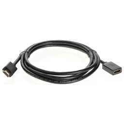 PREMIER Кабель-удлинитель аудио-видео Telecom HDMI (m)/HDMI (f) 2м. позолоч.конт. черный (TCG235MF-2M)
