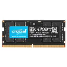CRUCIAL Оперативная память CT32G48C40S5 DDR5 - 1x 32ГБ 4800МГц, для ноутбуков (SO-DIMM), Ret