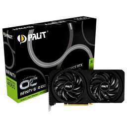 PALIT Видеокарта PCIE16 RTX4060 8GB PA-RTX4060 INFINITY 2 OC 8GB