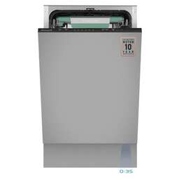 WEISSGAUFF Встраиваемая посудомоечная машина BDW 4536 D Inverter Autoopen Timer Floor, узкая, ширина 44.8см, полновстраиваемая, загрузка 10 комплектов