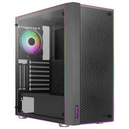 AEROCOOL Корпус Skribble черный без БП ATX 3x120mm 4x140mm 2xUSB3.0 audio bott PSU