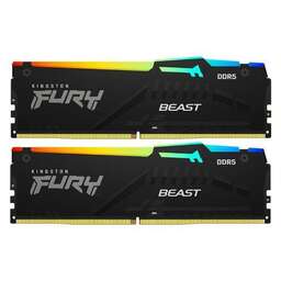 KINGSTON Оперативная память Fury Beast Black KF552C40BB2AK2-64 DDR5 - 2x 32ГБ 5200МГц, DIMM, ECC, Ret