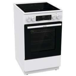GORENJE Плита Электрическая GEC5C61WG белый стеклокерамика (без крышки)