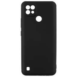 BORASCO Чехол (клип-кейс) для Realme C21 Silicone Case черный (матовый) (40041)