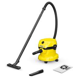 KARCHER Строительный пылесос WD 2 Plus V-12/6/18/C Home 1000Вт (уборка: сухая/сбор воды) желтый