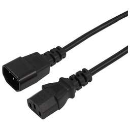 REXANT Шнур питания 11-1161 C13-С14 проводник.:3x0.75мм2 1.5м 220В 6А черный